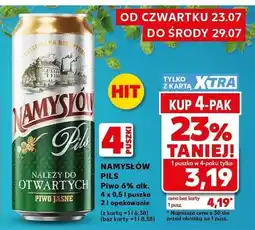 Kaufland Piwo Namysłów Pils oferta