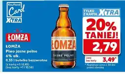 Kaufland Piwo Łomża Jasne Pełne oferta