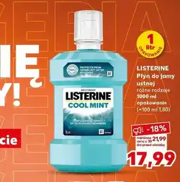 Kaufland Płyn do płukania jamy ustnej Listerine Cool Mint oferta