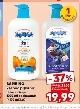 Kaufland Żel pod prysznic Bambino Rodzina mirabelki oferta