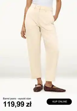 C&A Spodnie damskie barrel jeans wysoki stan oferta