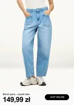 C&A Spodnie jeansowe damskie Barrel jeans wysoki stan oferta