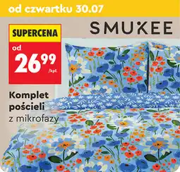 Biedronka Komplet pościeli z mikrofazy Smukee oferta
