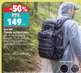 Plecak survivalowy Wild Trek