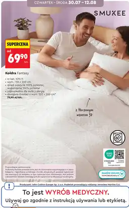 Biedronka Kołdra Fantasy Smukee oferta
