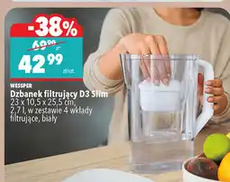 Biedronka Dzbanek filtrujący D3 Slim Wessper oferta