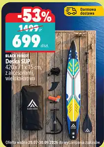 Biedronka Deska SUP Black Forest 420x71x15 cm oferta