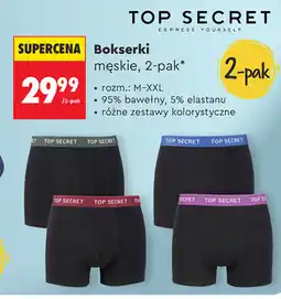 Biedronka Bokserki męskie Top Secret, 2-pak oferta