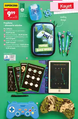 Biedronka Kayet Przybory i akcesoria szkolne (tablet do nauki z kartami, piórnik silikonowy) oferta