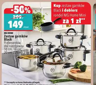 Zestaw garnków Black MG Home