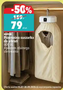 Biedronka Przenośna suszarka do ubrań Hoffen oferta