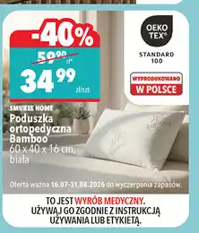 Biedronka Smukee Home Poduszka ortopedyczna Bamboo oferta
