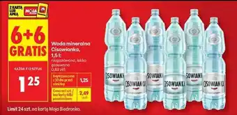 Biedronka Woda mineralna Cisowianka, 1,5 l oferta