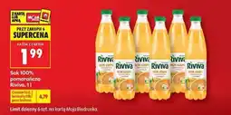 Biedronka Sok 100% pomarańcza Riviva, 1 l oferta