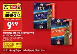 Biedronka Herbata czarna ekspresowa TET, 100 torebek oferta