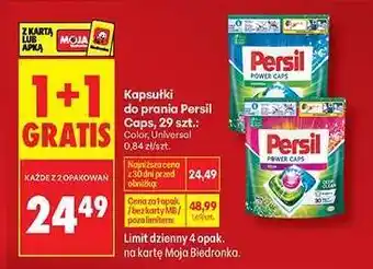 Biedronka Kapsułki do prania Persil Caps, 29 szt oferta