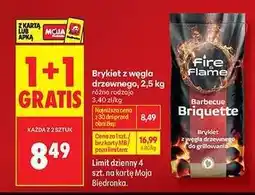 Biedronka Brykiet z węgla drzewnego, 2,5 kg oferta