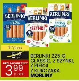 Wafelek BERLINKI CLASSIC, Z SZYNIKI, Z PIERSI Z KURCZAKA oferta