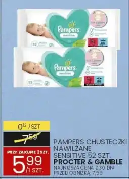Wafelek Pampers Chusteczki Nawilżane Sensitive oferta