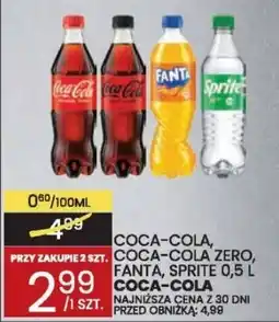 Wafelek Coca-Cola, Coca-Cola Zero, Fanta, Sprite oferta
