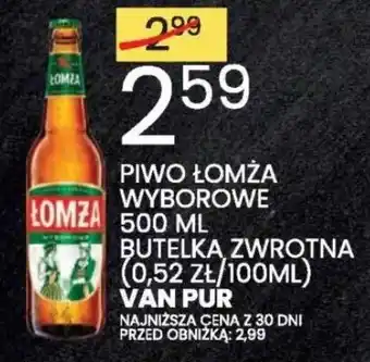 Wafelek Piwo Łomża Wyborowe Van Pur oferta