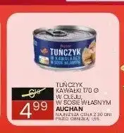 Wafelek Tuńczyk kawałki w sosie własnym Auchan oferta