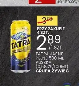 Wafelek Piwo Tatra Jasne Pełne oferta