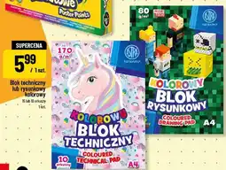 Polomarket Blok techniczny kolorowy Astra A4 10 arkuszy oferta