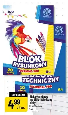 Polomarket Blok rysunkowy biały Astra A4 oferta