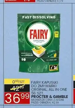 Wafelek Kapsułki do zmywarki Fairy Original All in One oferta