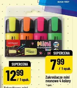 Polomarket Zakreślacze mini neonowe 4 kolory Keyroad oferta
