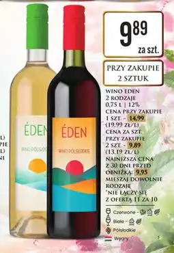 Dino Wino czerwone półsłodkie Éden oferta