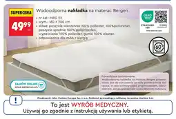 Biedronka Wodoodporna nakładka na materac Bergen Smukee 160x200 cm oferta