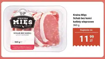 Biedronka Schab bez kości kotlety wieprzowe Kraina Mięs oferta