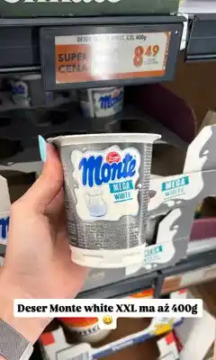 Biedronka Deser Monte Mega White oferta