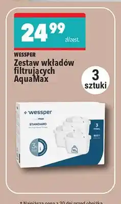 Biedronka Zestaw wkładów filtrujących Wessper AquaMax 3-pak oferta