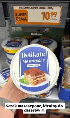 Biedronka Serek mascarpone Delikate oferta