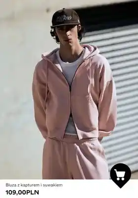Bershka Bluza z kapturem i suwakiem oferta