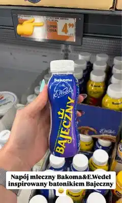 Biedronka Napój mleczny Bakoma & E.Wedel Bajeczny oferta