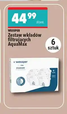 Biedronka Zestaw wkładów filtrujących Wessper AquaMax 6-pak oferta