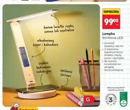 Biedronka Lampka biurkowa LED Lethe na podstawce prostokątnej oferta