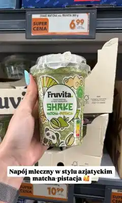 Biedronka Napój mleczny Shake Fruvita matcha-pistacja oferta