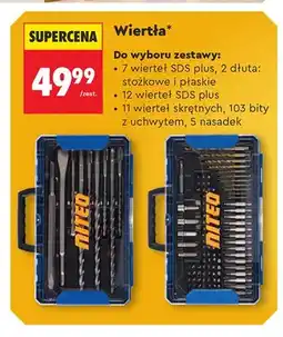Biedronka Wiertła SDS plus i dłuta Niteo oferta