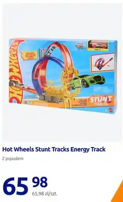 Action Zabawka tor samochodowy Hot Wheels Stunt Tracks Energy Track z pojazdem oferta