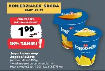 Netto Jogurt owocowy Jogobella Zott oferta
