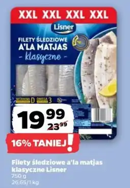 Netto Filety śledziowe a'la matjas klasyczne Lisner oferta