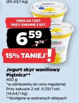 Netto Jogurt skyr waniliowy Piątnica** oferta