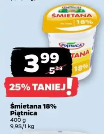 Netto Śmietana 18% Piątnica oferta