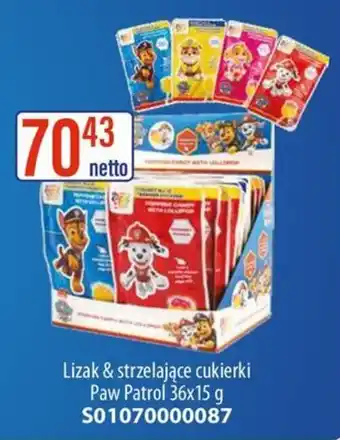 AT Lizak & strzelające cukierki Paw Patrol oferta