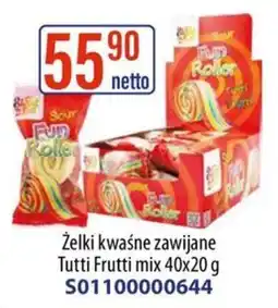 AT Żelki kwaśne zawijane Tutti Frutti oferta